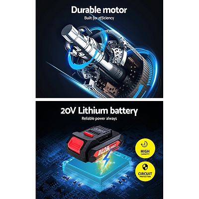 Impact Driver Cordless 20V Lithium Battery Electric Screwdriver Hex Tool