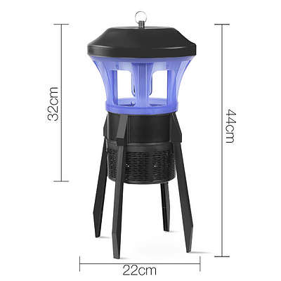 Electric Bulb Insect Zapper - Black - Free Shipping