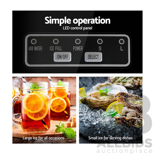 2.4L Stainless Steel Portable Ice Cube Maker - Brand New - Free Shipping