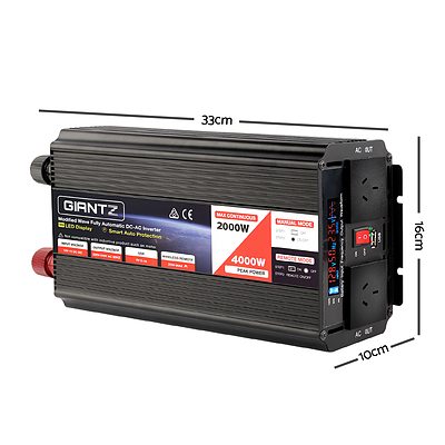 2000W Portable Power Inverter 12V - 240V - Brand New - Free Shipping