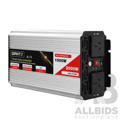 1000W/2000W Pure Sine Wave Power Inverter - Free Shipping