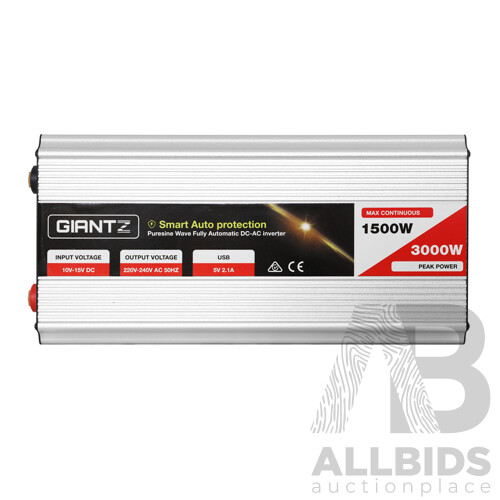 1500W/3000W Pure Sine Wave Power Inverter - Free Shipping