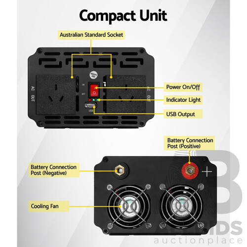 1500W/3000W Pure Sine Wave Power Inverter - Free Shipping