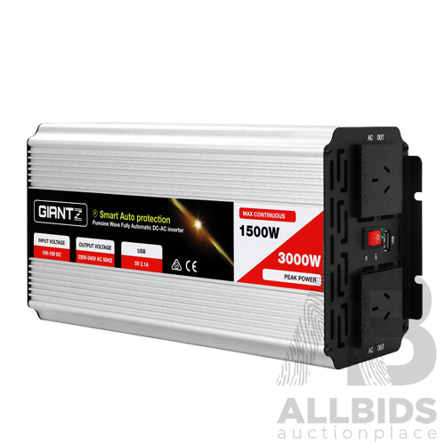 1500W/3000W Pure Sine Wave Power Inverter - Free Shipping