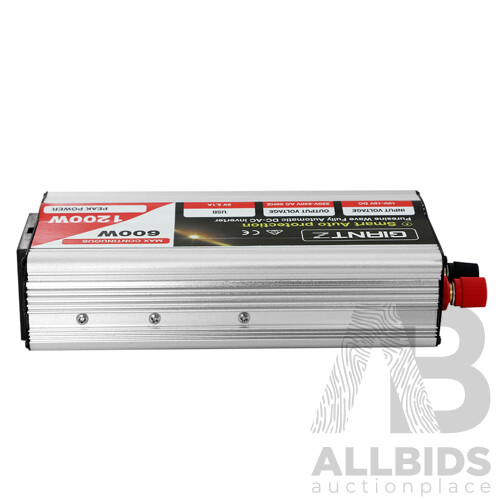 600W/1200W Pure Sine Wave Power Inverter - Free Shipping