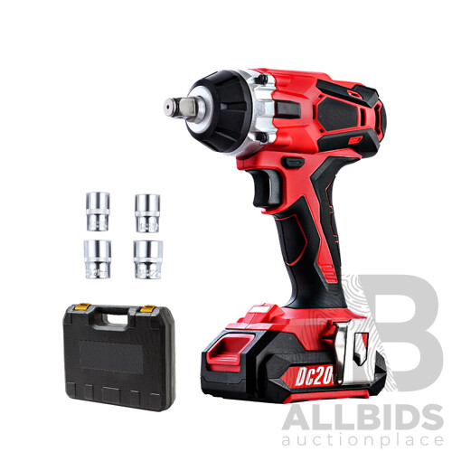 Cordless Impact Wrench 20V Lithium-Ion Battery Rattle Gun Sockets - Brand New - Free Shipping