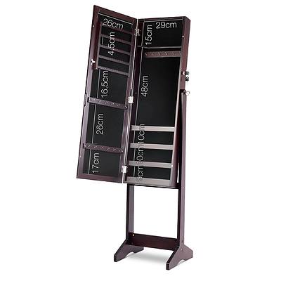 110cm Mirrow with Cabinet - Walnut - Free Shipping