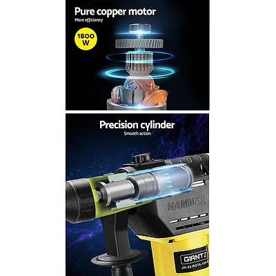 1800W Jack Hammer Electric Jackhammer Demolition Rotary Concrete Drill - Brand New - Free Shipping