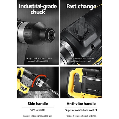 1800W Jack Hammer Electric Jackhammer Demolition Rotary Concrete Drill - Brand New - Free Shipping