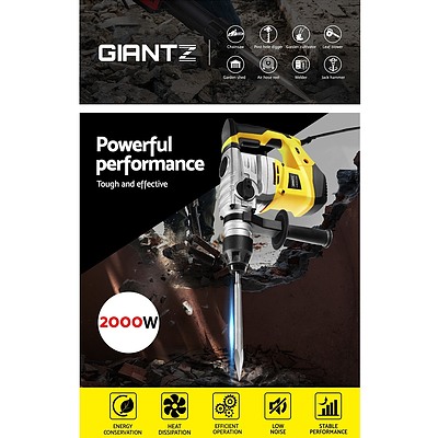 2000W Jack Hammer Electric Demolition Rotary Jackhammer Concrete Drill