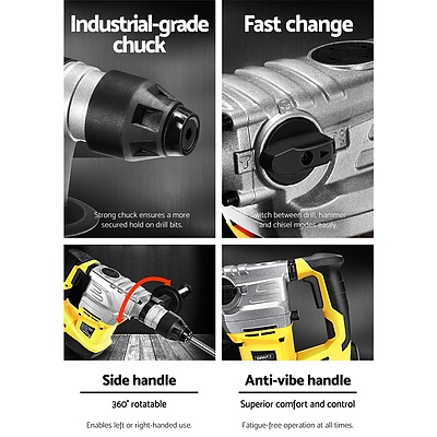 2000W Jack Hammer Electric Demolition Rotary Jackhammer Concrete Drill