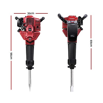 52CC Petrol Jack Hammer Demolition Breaker Concrete Jackhammer