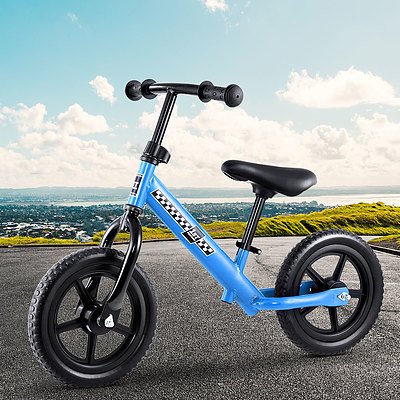 Kids Balance Bike Ride On Toys Puch Bicycle Wheels Toddler Baby 12" Bikes Blue - Brand New - Free Shipping