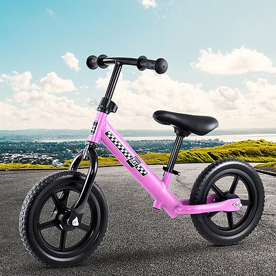 Kids Balance Bike Ride On Toys Push Bicycle Wheels Toddler Baby 12" Bikes Pink - Brand New - Free Shipping