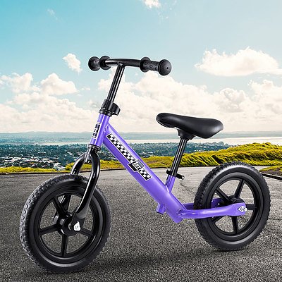 Kids Balance Bike Ride On Toys Puch Bicycle Wheels Toddler Baby 12" Bikes Purple - Brand New - Free Shipping