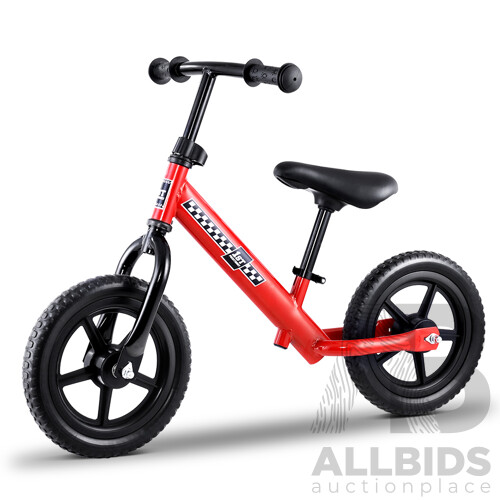 Kids Balance Bike Ride On Toys Puch Bicycle Wheels Toddler Baby 12" Bikes Red - Brand New - Free Shipping