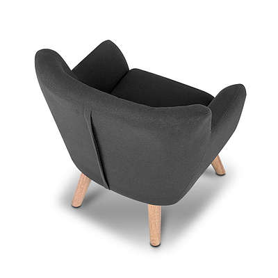 Kids Fabric Accent Armchair - Black