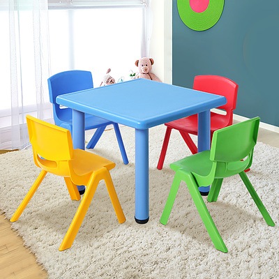 5 Piece Kids Table and Chair Set - Blue - Brand New - Free Shipping