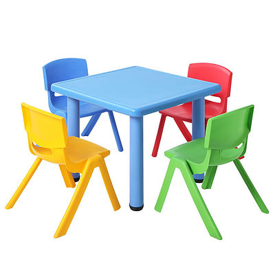5 Piece Kids Table and Chair Set - Blue - Brand New - Free Shipping