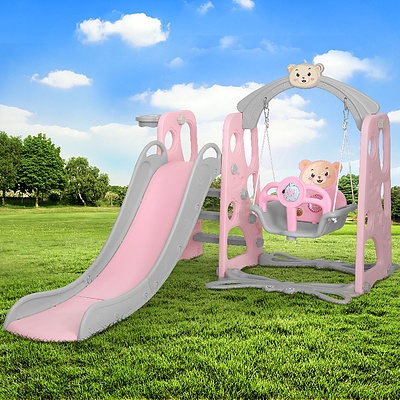 Kids Slide Swing Outdoor Slide Kids Playground Built-in Music Basketball - Brand New - Free Shipping