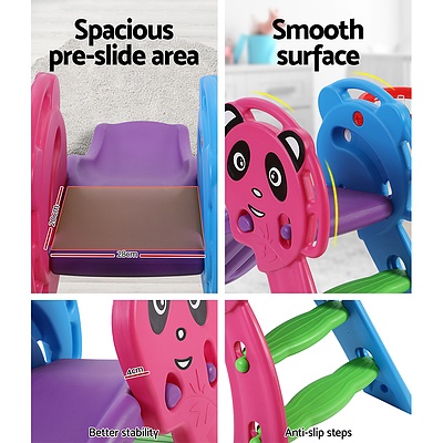 Kids Slide with Basketball Hoop Outdoor Indoor Playground Toddler Play - Brand New - Free Shipping