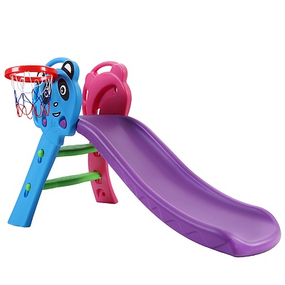 Kids Slide with Basketball Hoop Outdoor Indoor Playground Toddler Play - Brand New - Free Shipping
