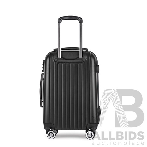 24inch Lightweight Hard Suit Case Luggage Black