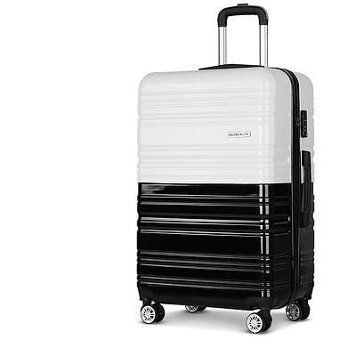 Lightweight Hard Suit Case Luggage Black & White - Brand New - Free Shipping