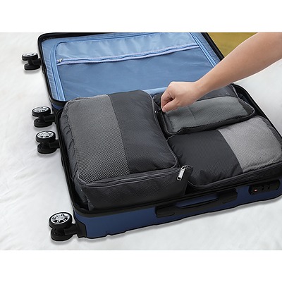 7PCS Dark Grey Packing Cubes Travel Luggage Organiser Suitcase Storage Bag - Brand New - Free Shipping