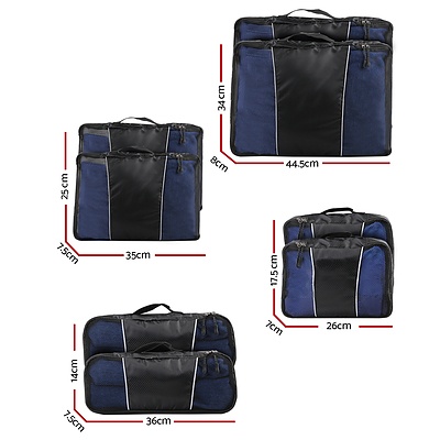 Wanderlite 8 Piece Luggage Organiser Travel Bags  - Brand New - Free Shipping