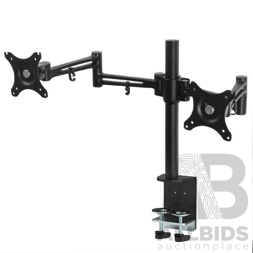 2 Arm Adjustable Screen Holder - Black - Free Shipping