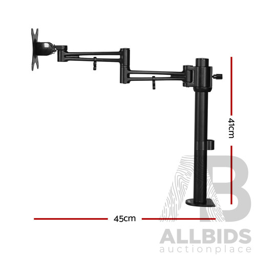 Adjustable Monitor Arm Desk Mounted - Black - Free Shipping