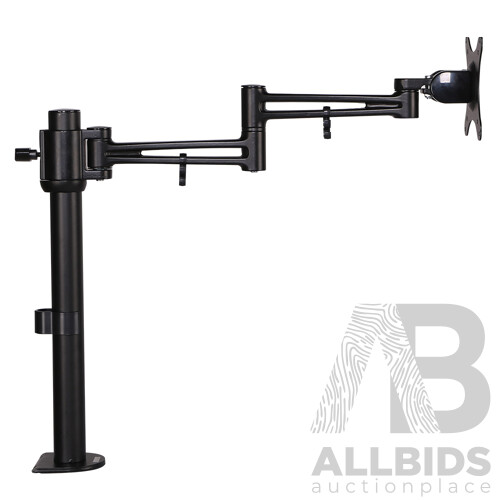 Adjustable Monitor Arm Desk Mounted - Black - Free Shipping