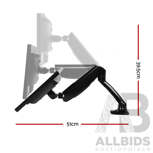 Adjustable Monitor Arm Desk Mounted - Black