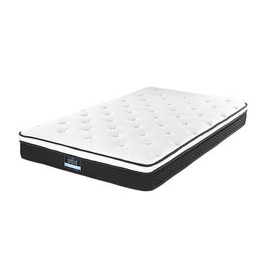 Bedding Single Size Mattress Euro Top Bed Bonnell Spring Foam 21cm