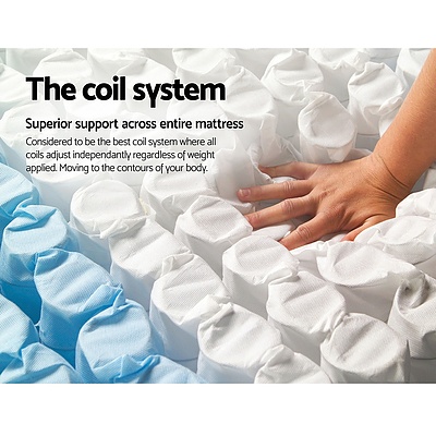 Pocket Spring Mattress High Density Foam Single - Brand New - Free Shipping