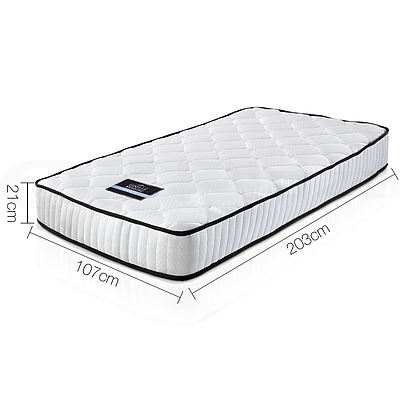 High Density Foam Pocket Spring Mattress 21cm King Single - Brand New - Free Shipping