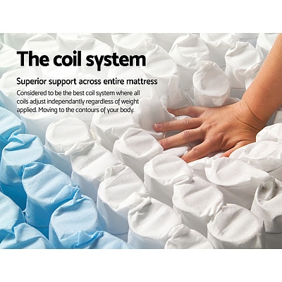 High Density Foam Pocket Spring Mattress 21cm King Single - Brand New - Free Shipping