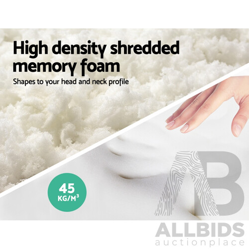 Set of 2 Memory Foam Pillows - Brand New - Free Shipping