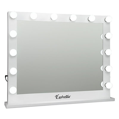Embellir Make Up Mirror with LED Lights - White
