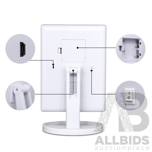 LED  Tri-Fold Make Up Mirror