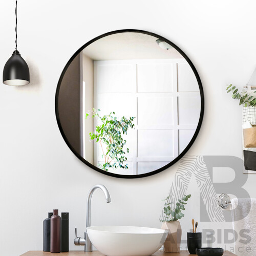 60cm Frameless Round Wall Mirror