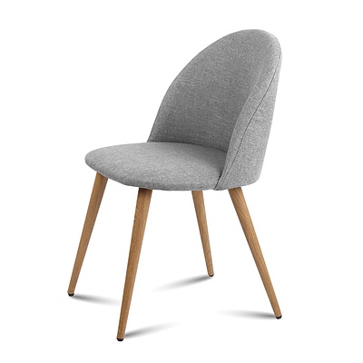 2 X Dining Chairs Light Grey - Brand New - Free Shipping