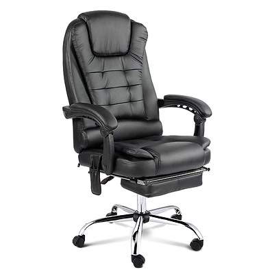 8 Point Reclining Message Chair - Black - Brand New - Free Shipping