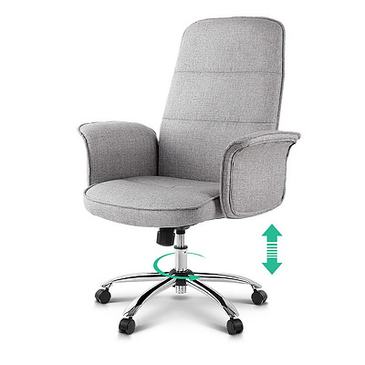 Fabric Office Desk Chair - Grey