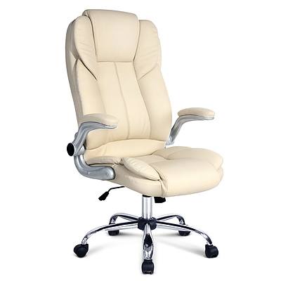 PU Leather Executive Office Chair - Beige - Brand New - Free Shipping