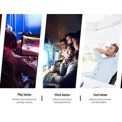 Racing Style PU Leather Office Chair - Black - Brand New - Free Shipping