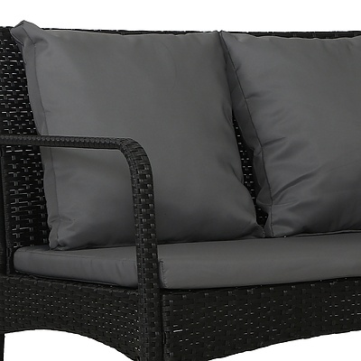 Outdoor Furniture Lounge Table Chairs Garden Patio Wicker Sofa Set