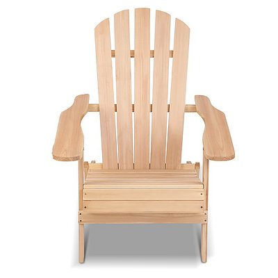 5 Piece Wooden Table and Chair Lounge Set - Natural Wood - Free Shipping