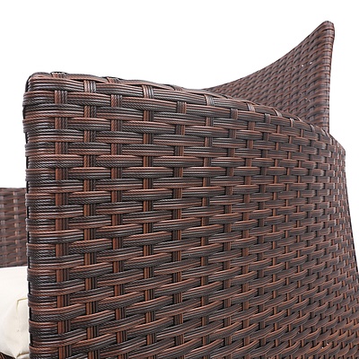 3-piece Outdoor Chair and Table Set Brown - Brand New - Free Shipping